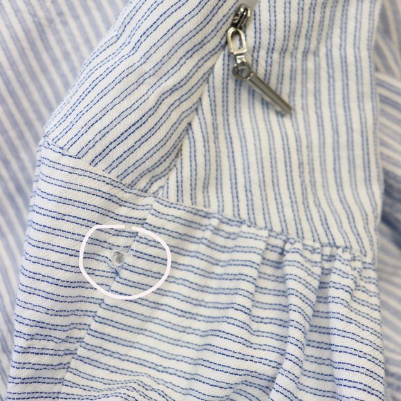 NWT Rebecca Taylor Cotton Stripe Mini Dress 10 - Picture 8 of 8